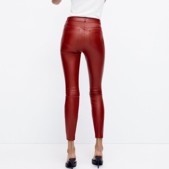 ZARA | Faux Leather Leggings - Picture 5 of 6